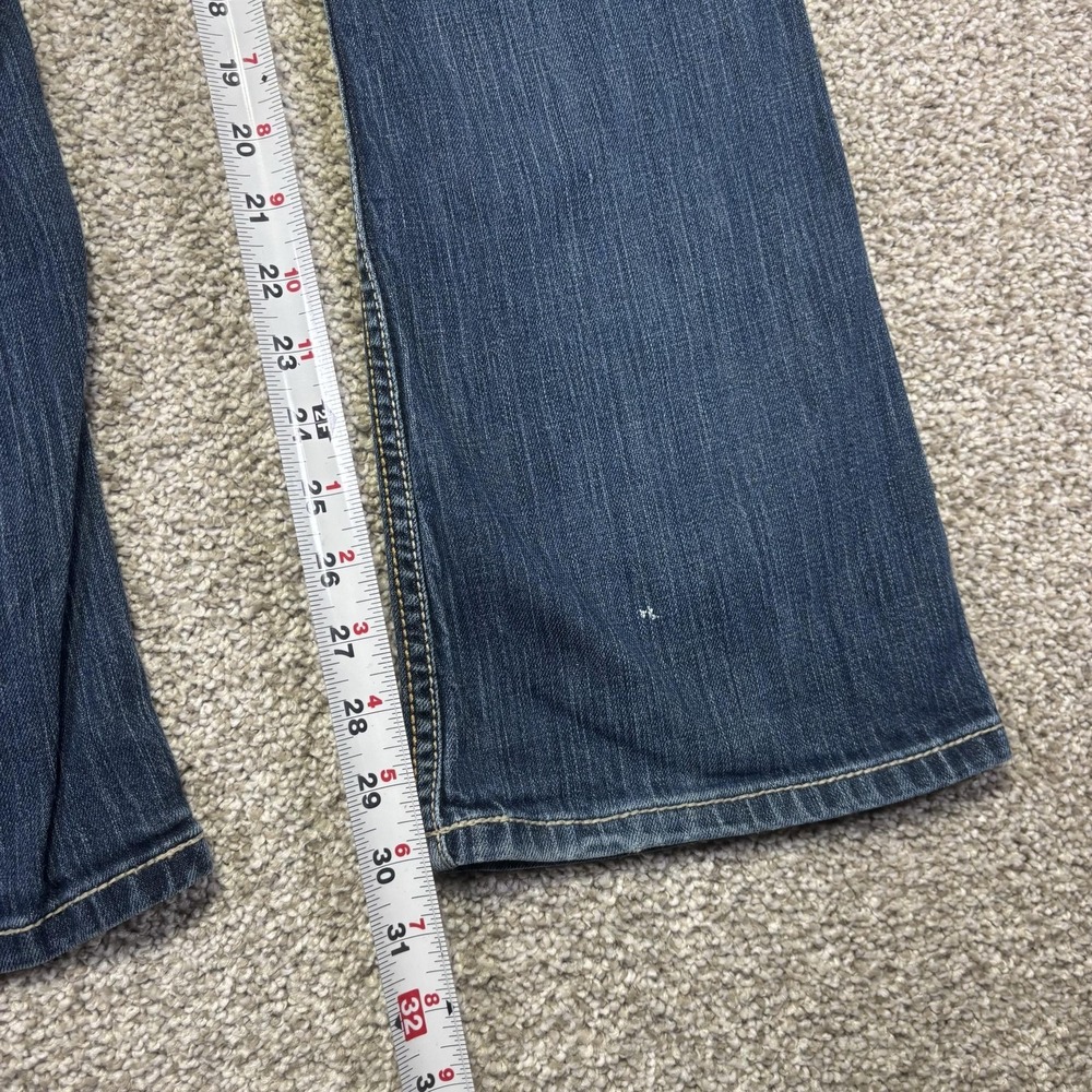 BKE Tia Jeans Womens 24x31.5 Blue Medium Wash Low Rise Bootcut Stretch Denim - Picture 3 of 11